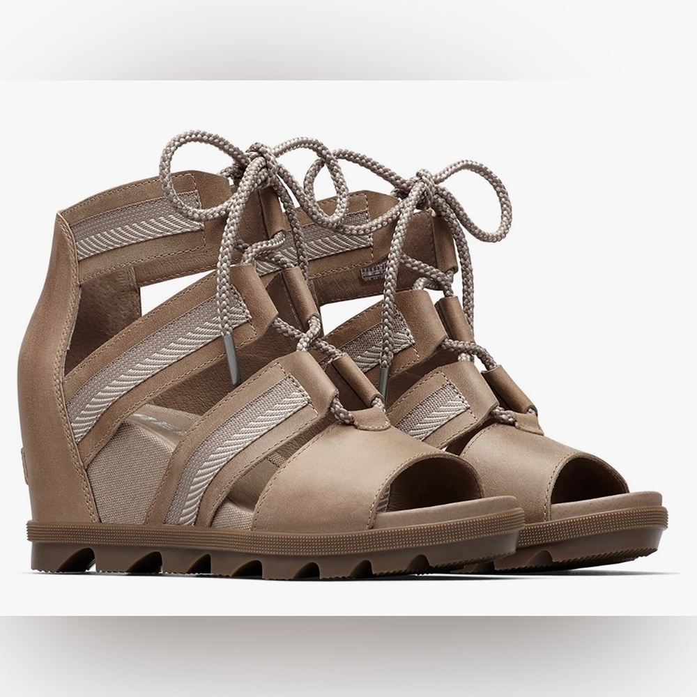 SOREL Joanie II Lace Up Wedge Sandal